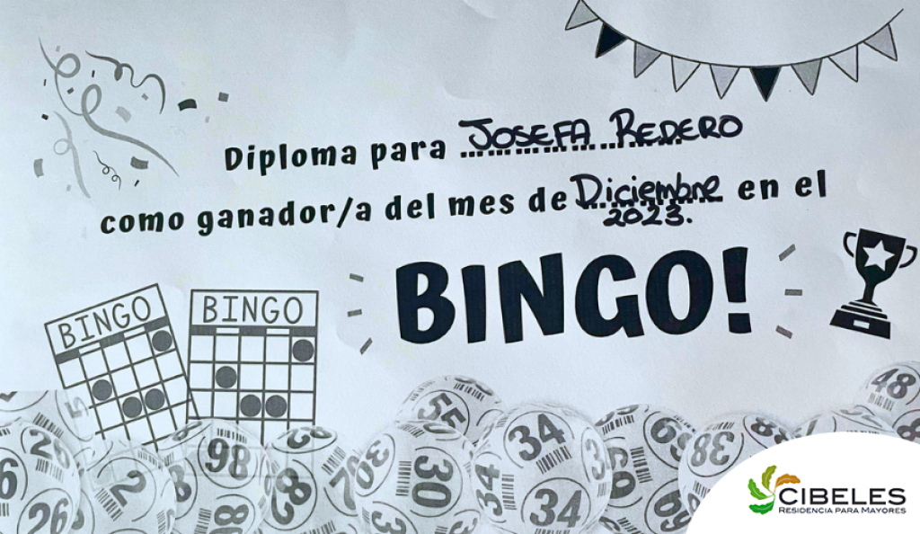 La reina del bingo en Residencia Cibeles